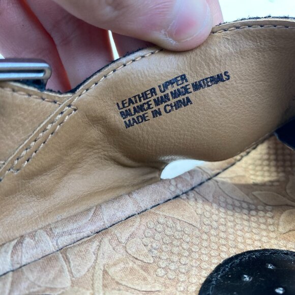 Born Daisy Wedge Sandal Women's Black Leather Chunky Strap Slingback Casual 7 M‎ - Picture 13 of 16